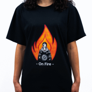 Front-'On-fire'-Black-T-Shirt