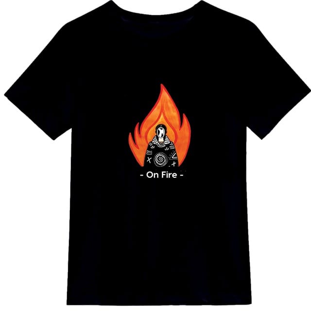 Sustainable collection Melvolente On Fire T-shirt