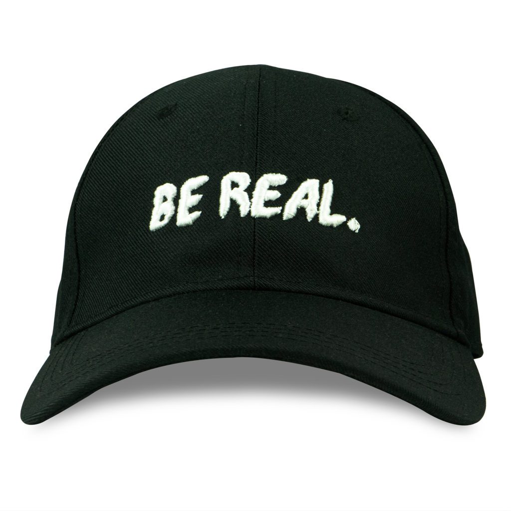 Be Real. white